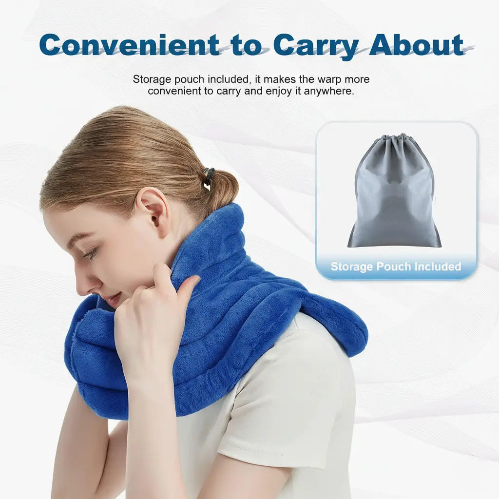 Microwavable Neck Heating Pad – Weighted Wrap for Tension Relief