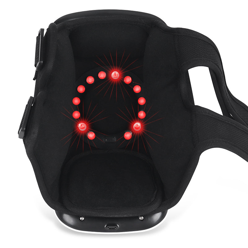 Portable Knee Massager with Heat and Red Light – USB Rechargeable Air Compression