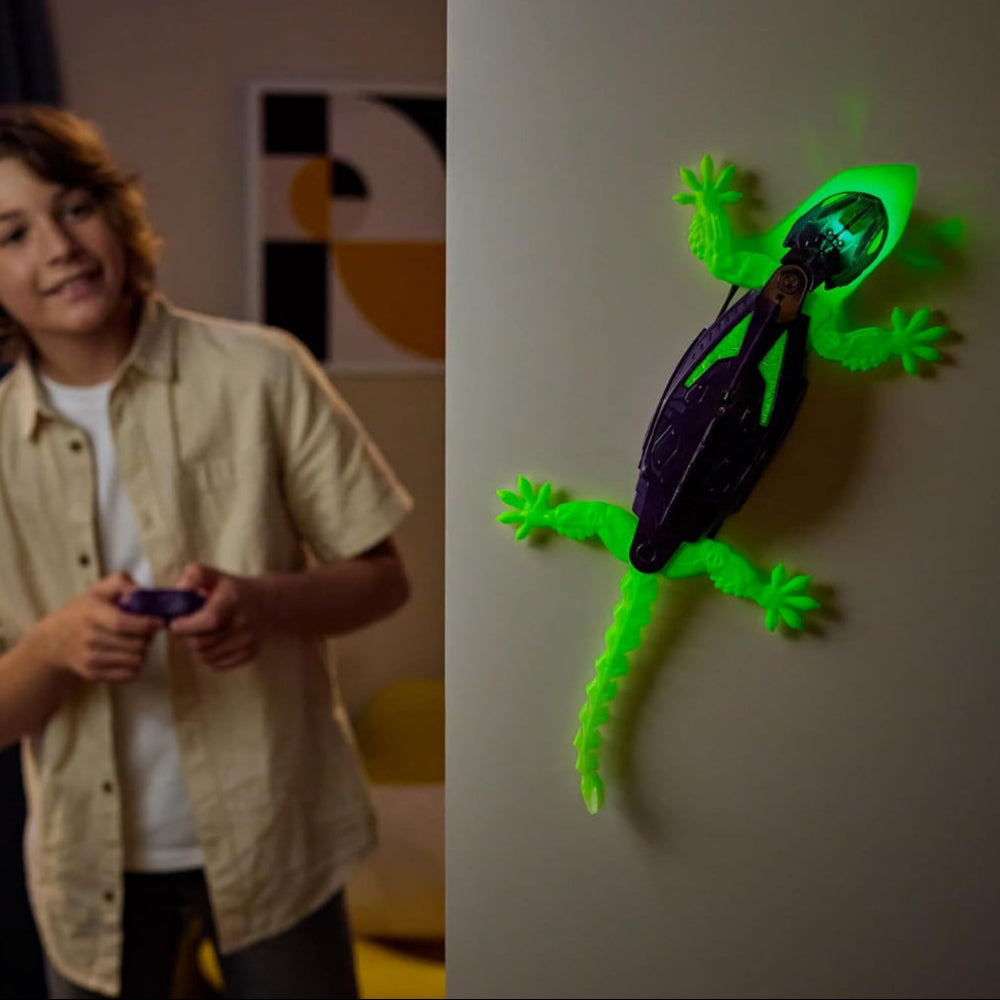 LED Wall-Crawling Lizard Robot with Remote Control for Kids