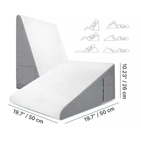 Memory Foam Reading Pillow with Removable Washable Cover - 50x50x26cm