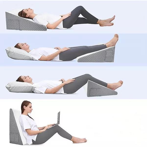 Memory Foam Reading Pillow with Removable Washable Cover - 50x50x26cm