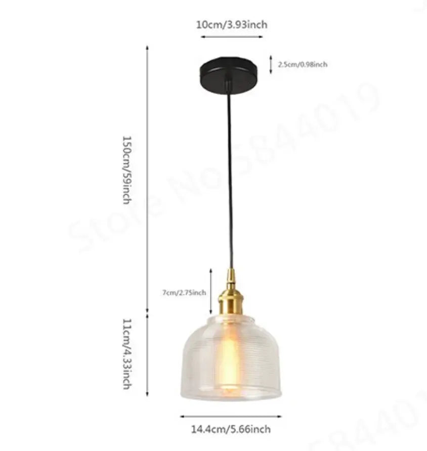 Elegant Glass Pendant Light for Timeless Decor
