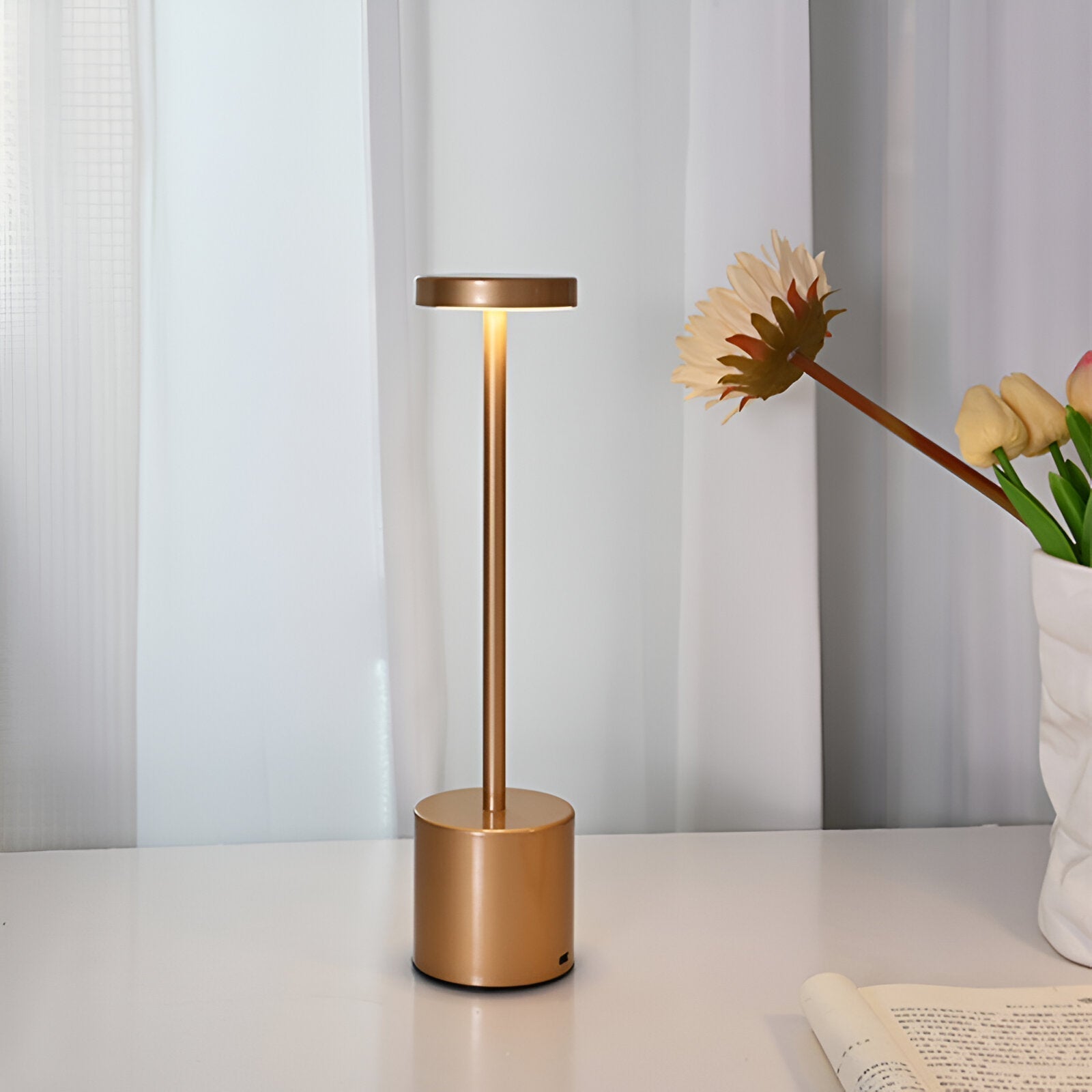 Desk Lamp with LED Light and Wireless Charging Dock