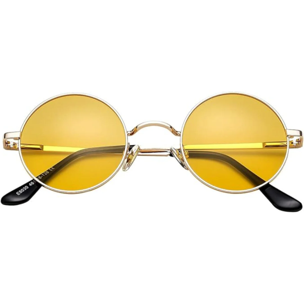 Unisex UV Protection Polarized Sunglasses in Retro Round Style