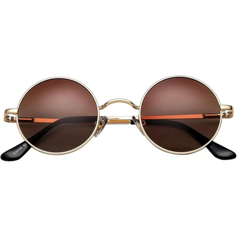 Unisex UV Protection Polarized Sunglasses in Retro Round Style