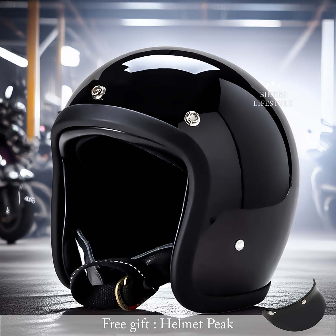 Lightweight Low Profile Motorcycle Helmet – Retro Style, DOT & ECE Approved