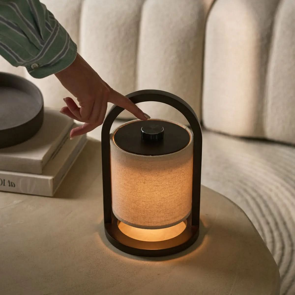 LuxeGlow Portable LED Lamp with 3 Adjustable Lighting Settings