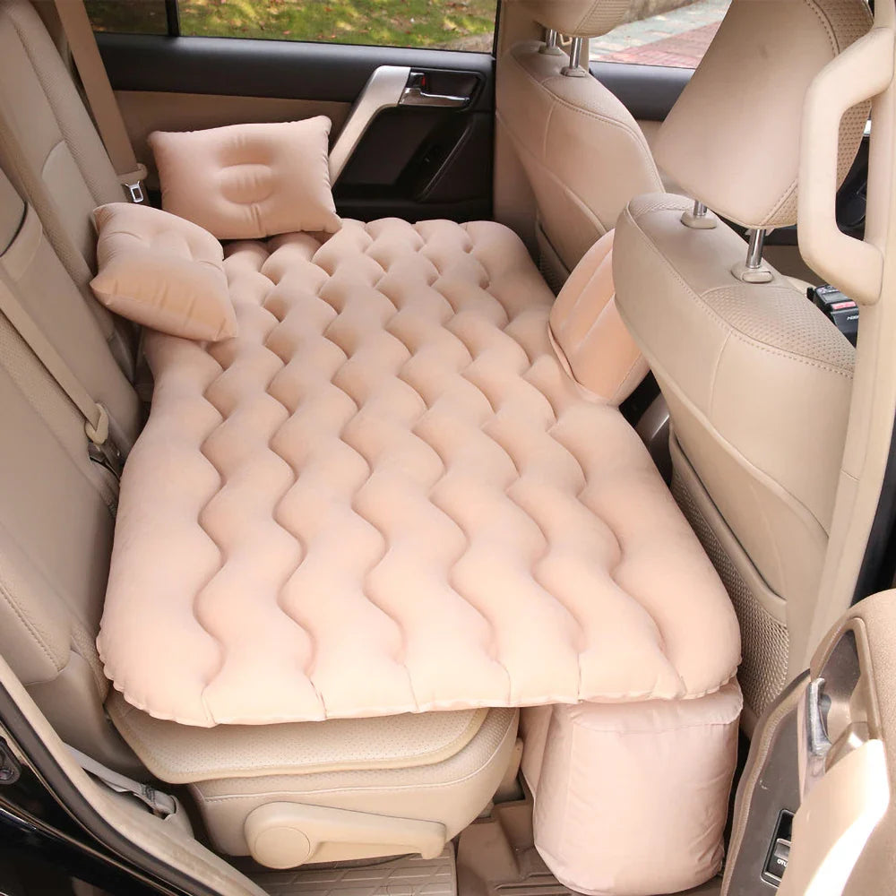 Inflatable Car Bed with Pillows & Repair Kit – Universal Travel Fit