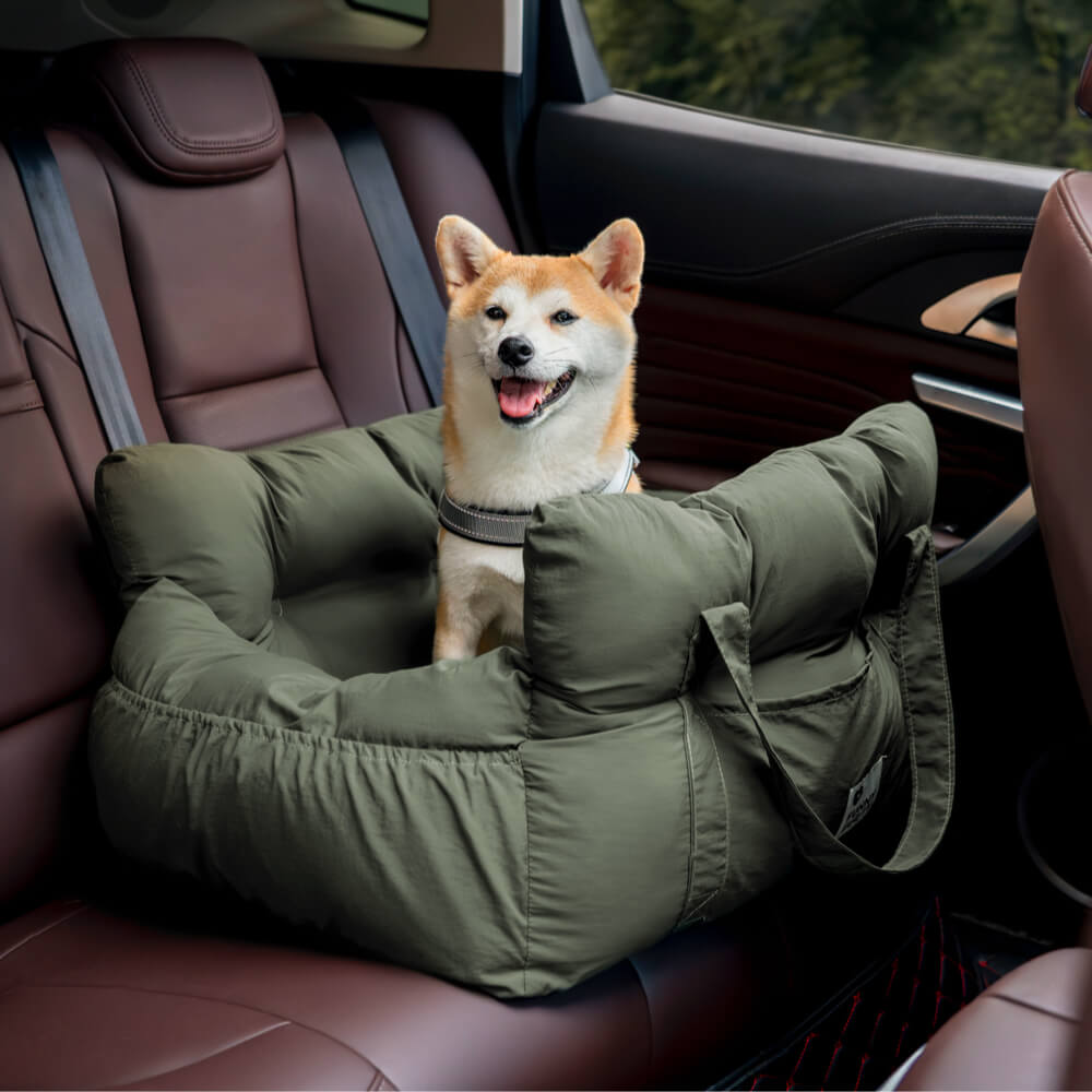 Adjustable Safety Straps Pet Car Seat Bed – Cozy Travel Bolster