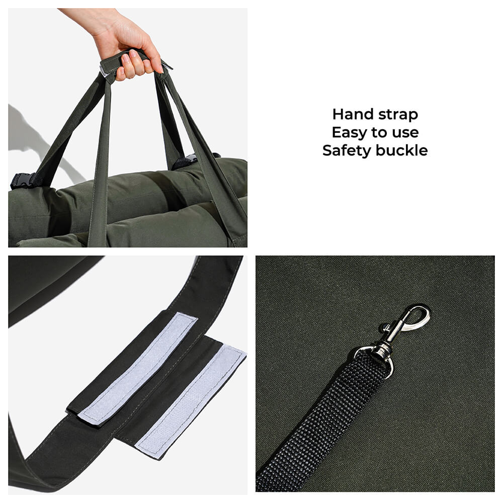 Adjustable Safety Straps Pet Car Seat Bed – Cozy Travel Bolster