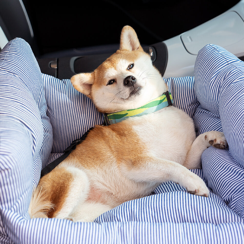 Adjustable Safety Straps Pet Car Seat Bed – Cozy Travel Bolster