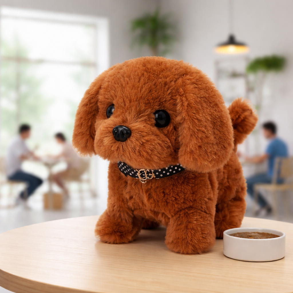 Cuddly Companion: Interactive Walking Plush Puppy Toy