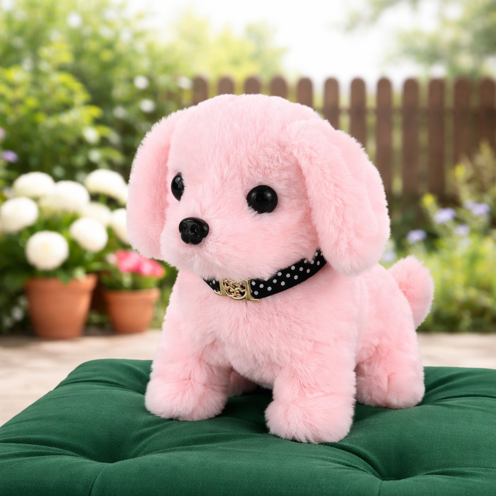 Cuddly Companion: Interactive Walking Plush Puppy Toy