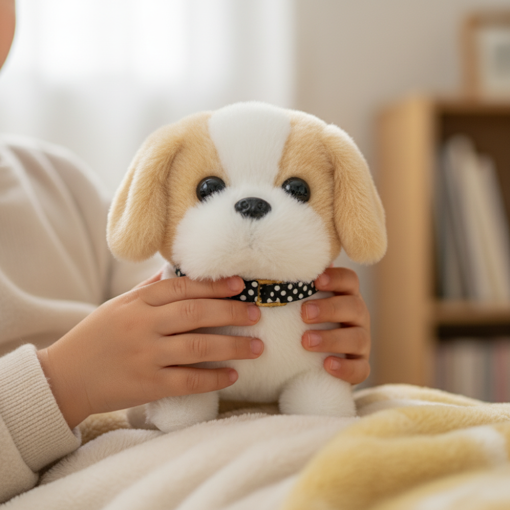 Responsive Plush Puppy Robot Toy for Engaging Play