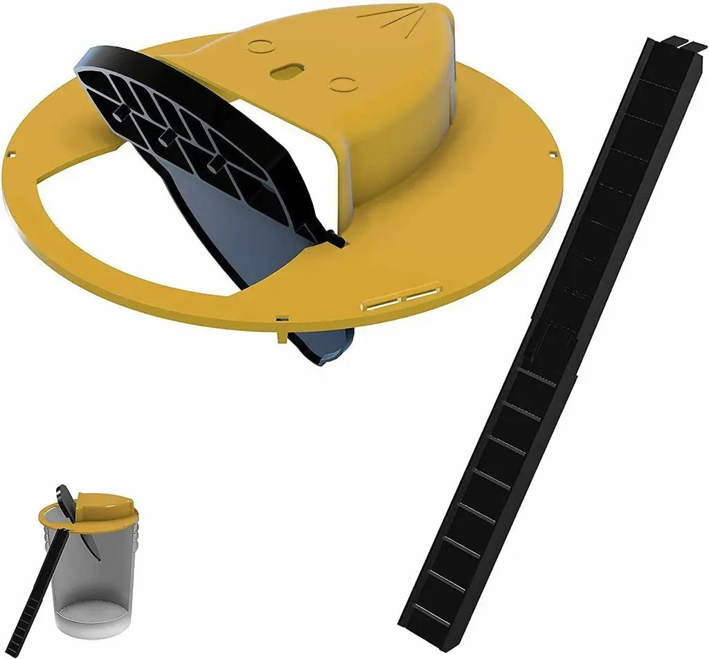 Mouse Trap with Flip Lid Bucket for Safe Rodent Control and Easy Disposal