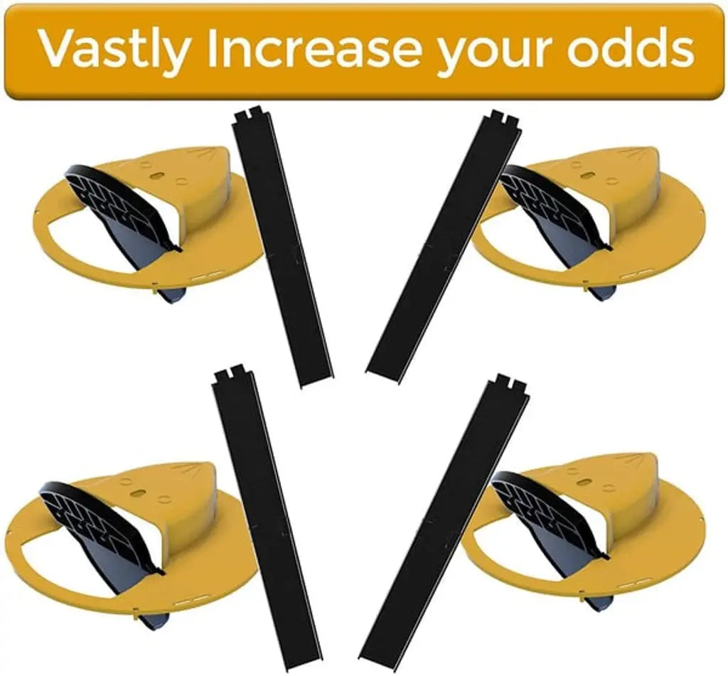 Mouse Trap with Flip Lid Bucket for Safe Rodent Control and Easy Disposal