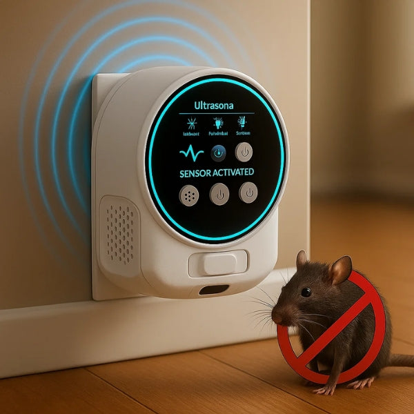Ultrasonic Mouse Repeller – Silent Plug-In Device for 3200 sq ft Area