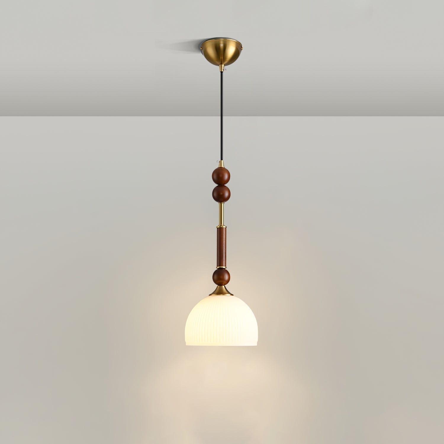 LuxeGlow Pendant Light with Cozy Glass Shade