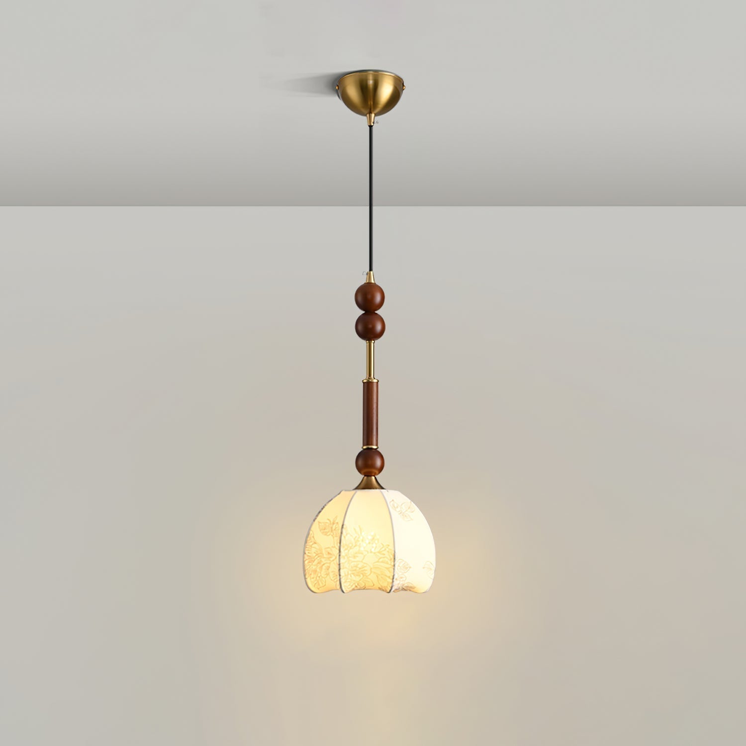 LuxeGlow Pendant Light with Cozy Glass Shade