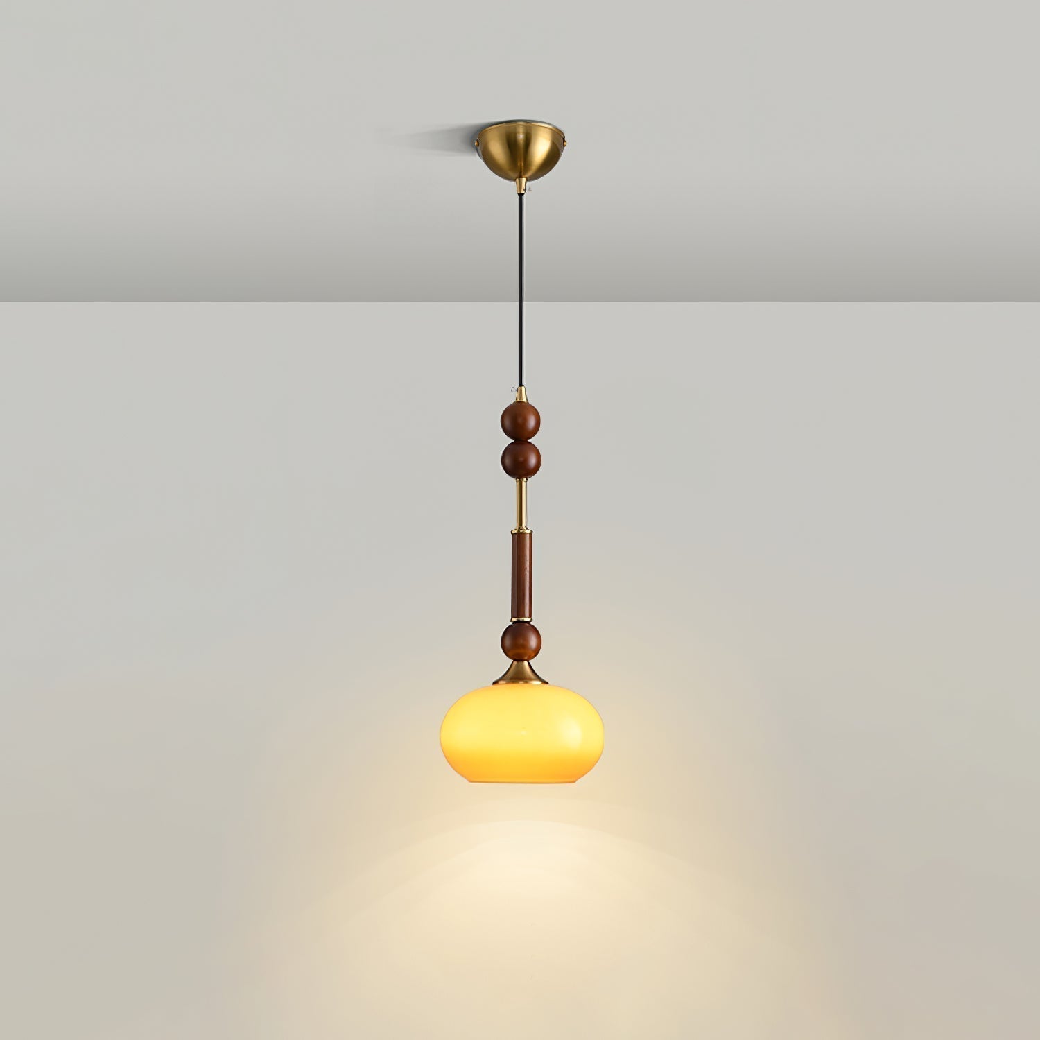 LuxeGlow Pendant Light with Cozy Glass Shade