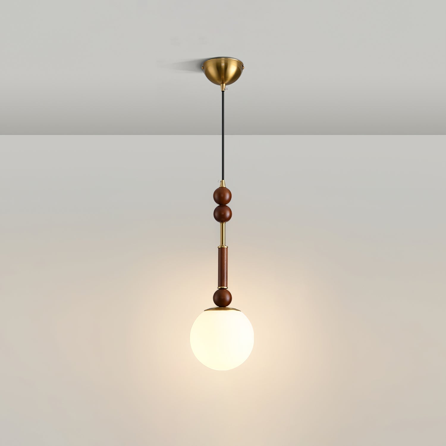 LuxeGlow Pendant Light with Cozy Glass Shade