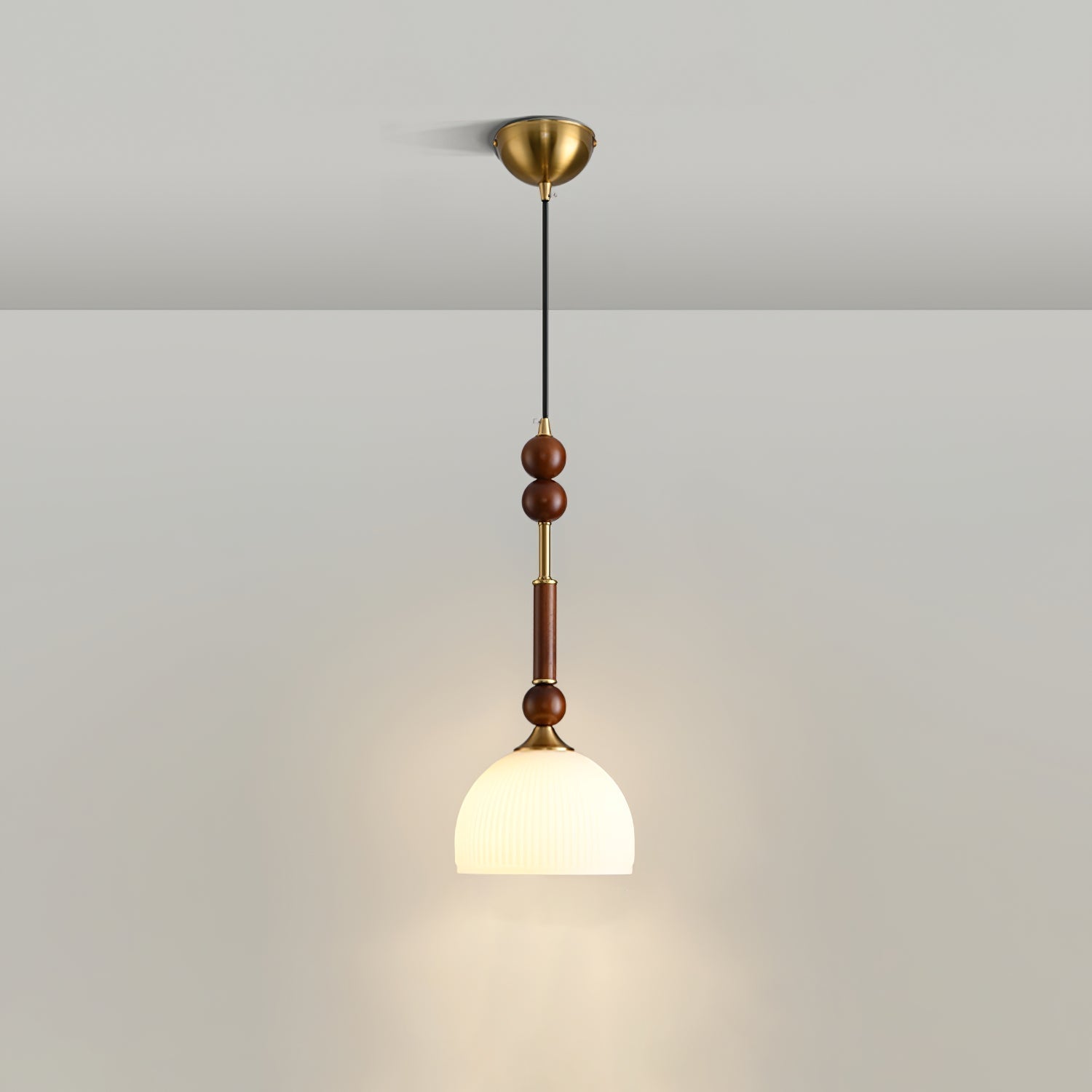 LuxeGlow Pendant Light with Cozy Glass Shade