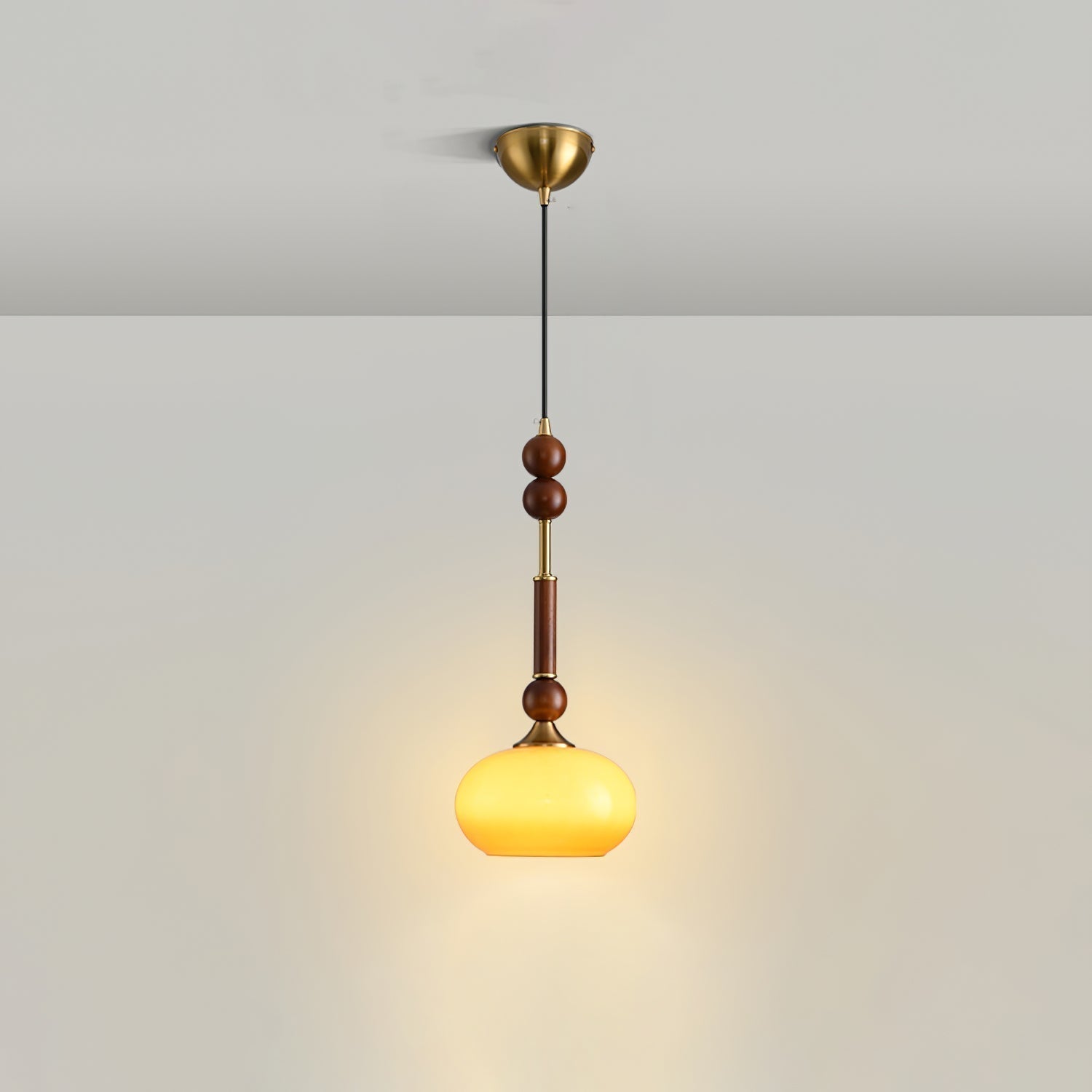 LuxeGlow Pendant Light with Cozy Glass Shade
