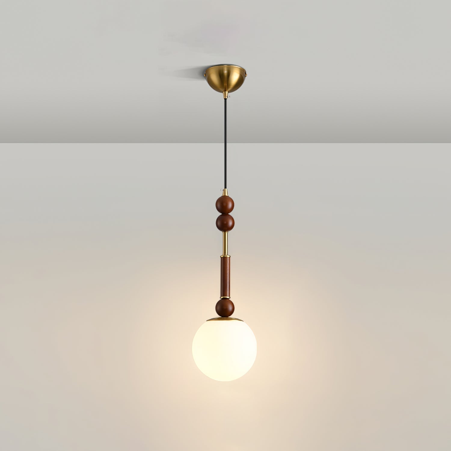 LuxeGlow Pendant Light with Cozy Glass Shade