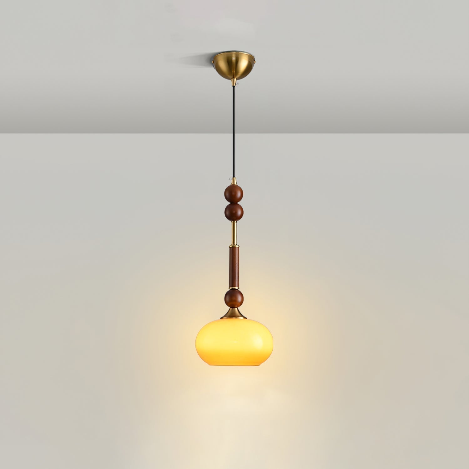 LuxeGlow Pendant Light with Cozy Glass Shade