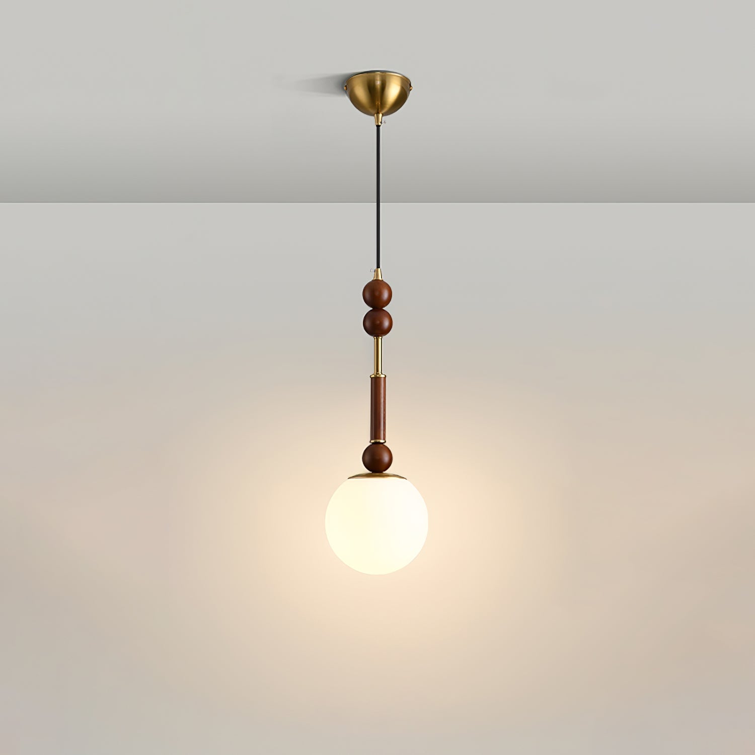 LuxeGlow Pendant Light with Cozy Glass Shade