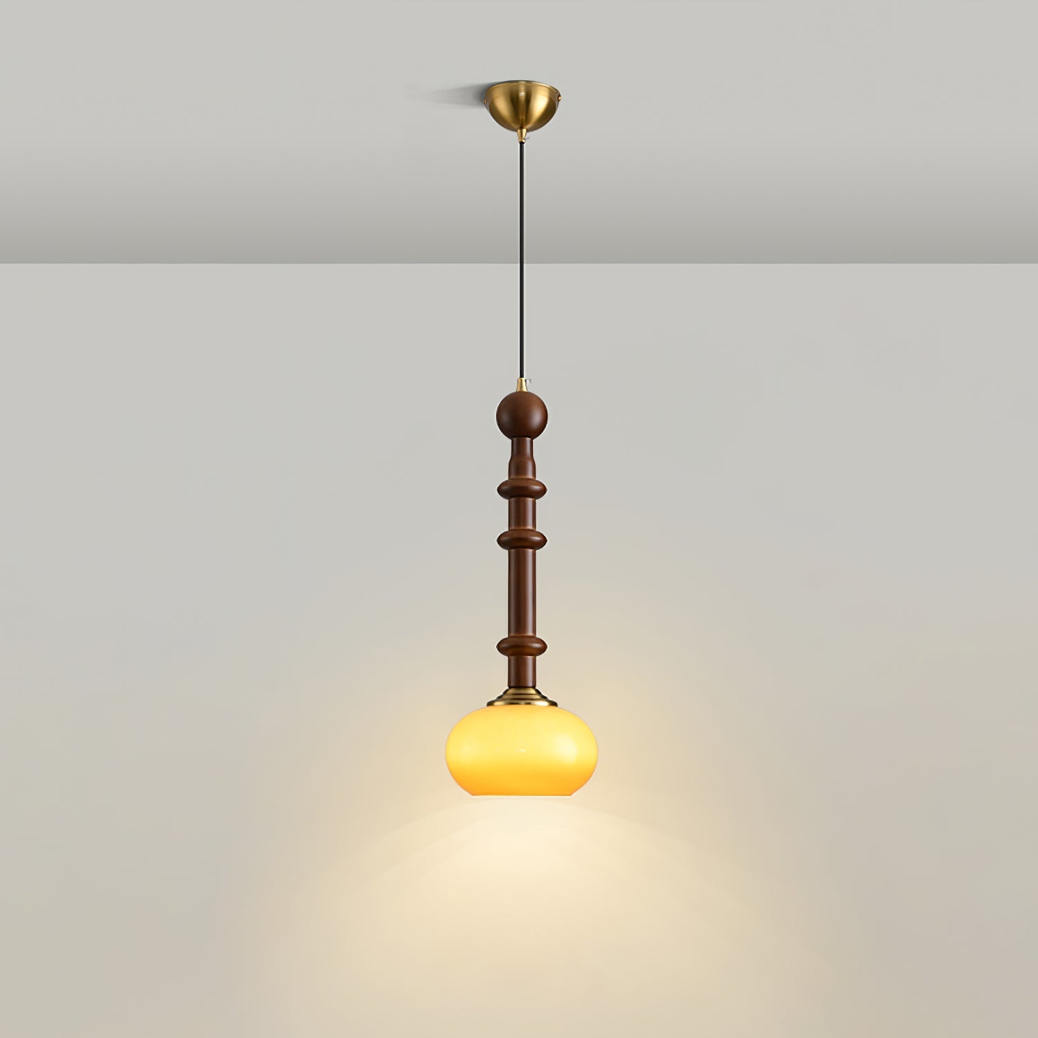 LuxeGlow Pendant Light with Cozy Glass Shade