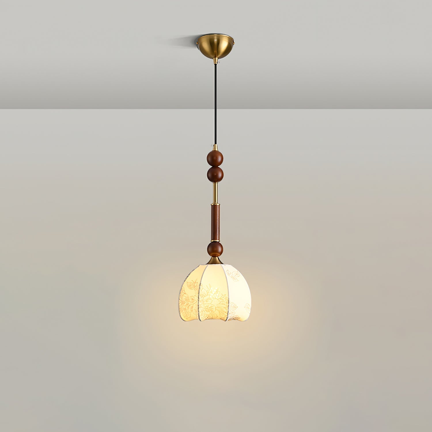 LuxeGlow Pendant Light with Cozy Glass Shade
