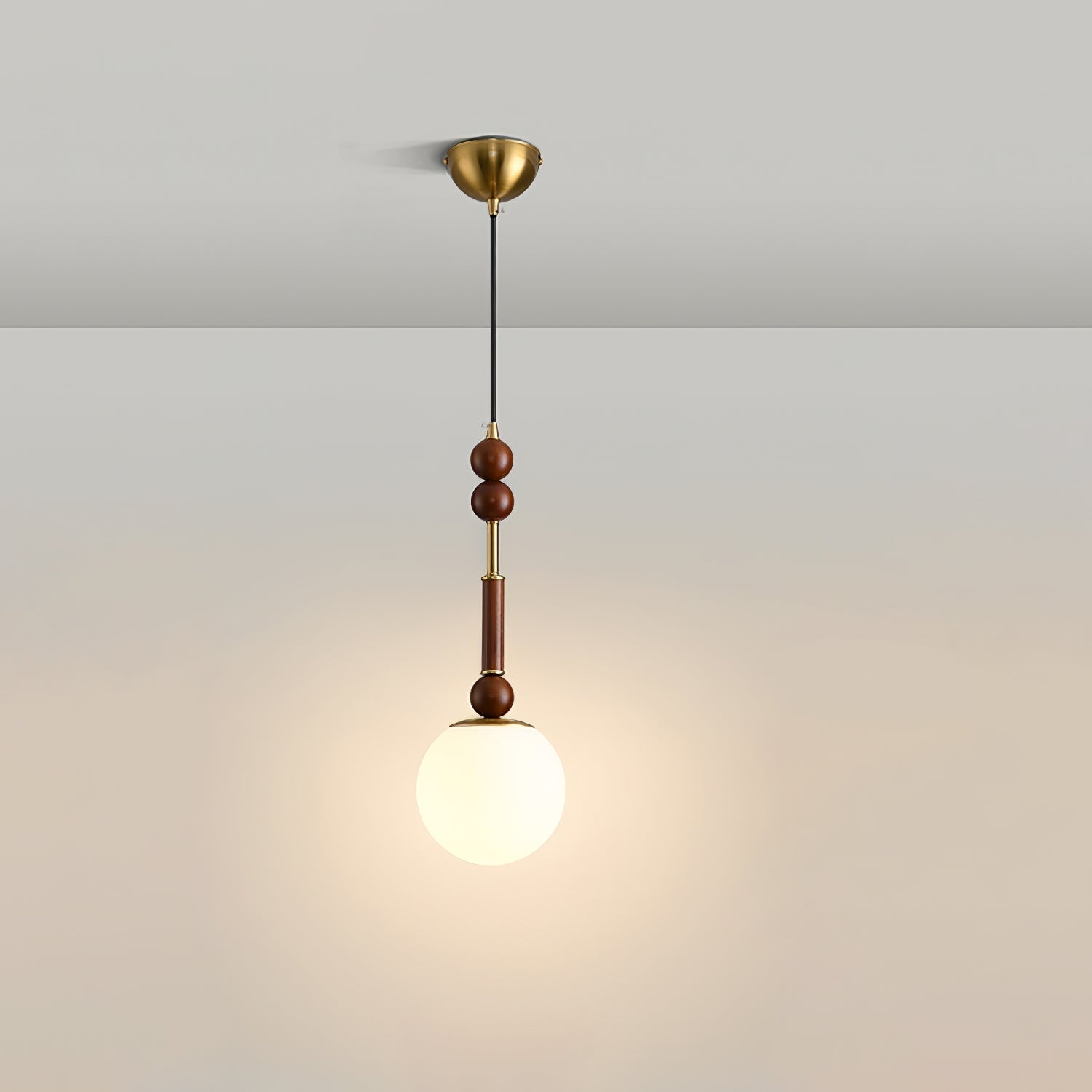 LuxeGlow Pendant Light with Cozy Glass Shade