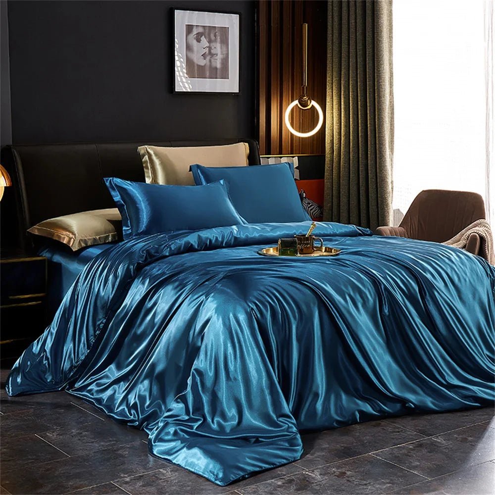 LuxeSilk Bedding Ensemble for Ultimate Comfort and Style