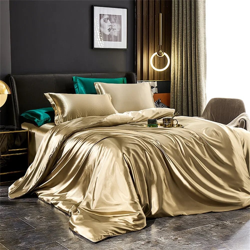 LuxeSilk Bedding Ensemble for Ultimate Comfort and Style