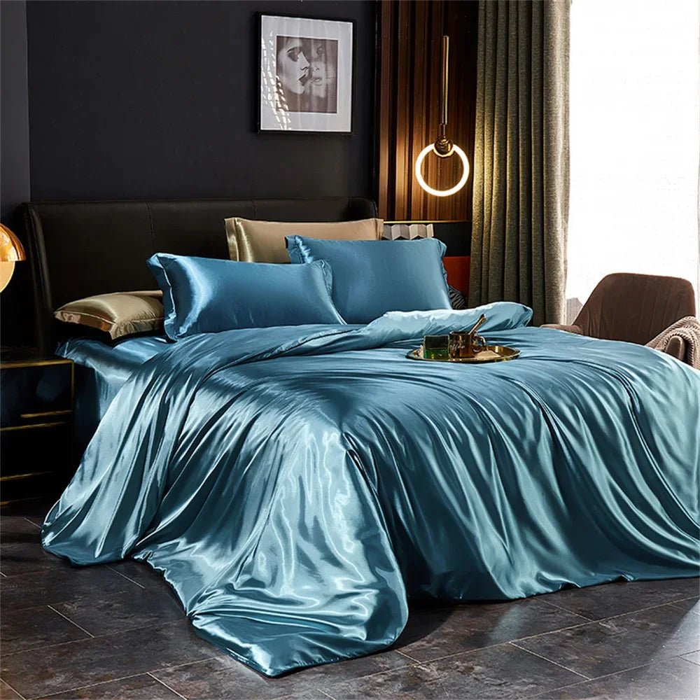 LuxeSilk Bedding Ensemble for Ultimate Comfort and Style