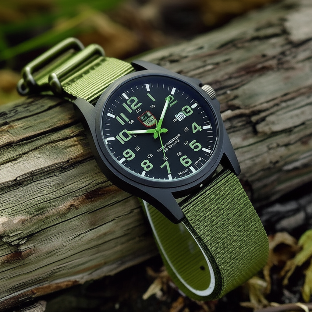 Waterproof Hiking Watch with Stopwatch and Night Light – Durable Outdoor Timepiece