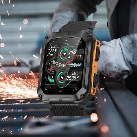 Durable Smartwatch with Heart Rate, Sleep Monitor & Blood Oxygen Tracking - 10-Day Battery Life, Weather Resistant