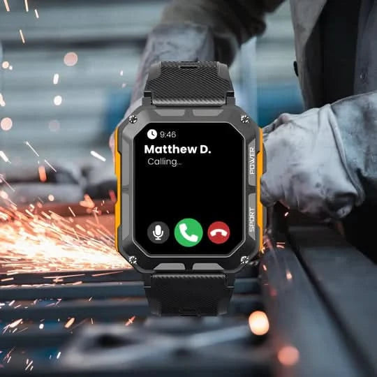 Durable Smartwatch with Heart Rate, Sleep Monitor & Blood Oxygen Tracking - 10-Day Battery Life, Weather Resistant