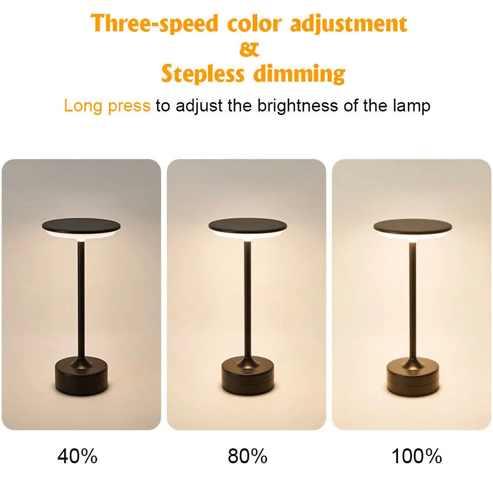 Smart Touch LED Table Light - Rechargeable & Portable Night Lamp