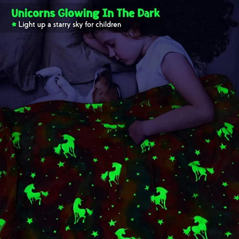 Unicorn Throw Blanket for Cozy, Warm Nights