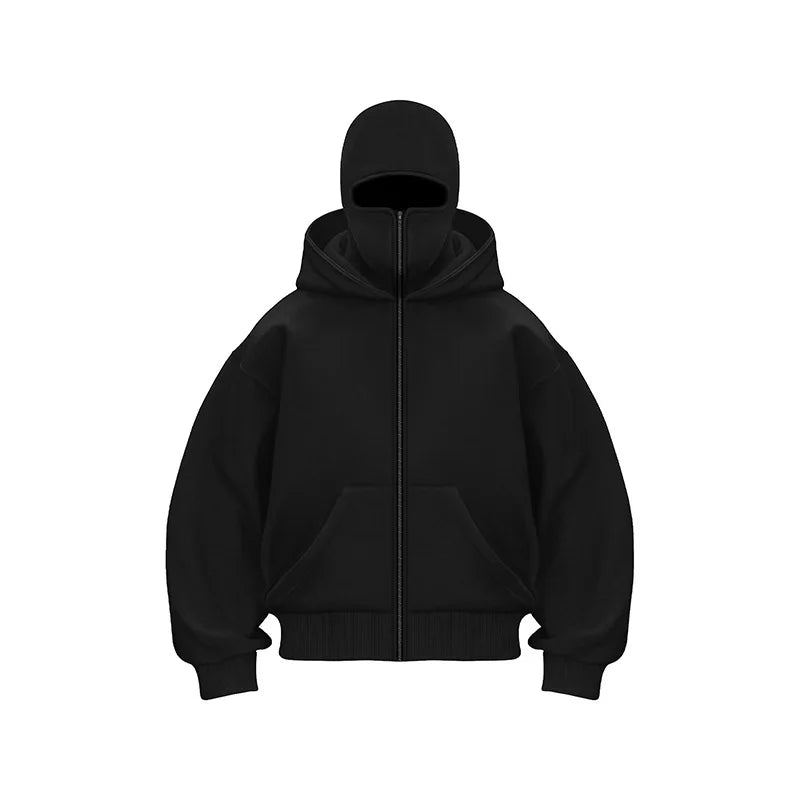 Oversized Hoodie | Dual-Layer Hood | Winter Warmth Protection | Cotton-Blend