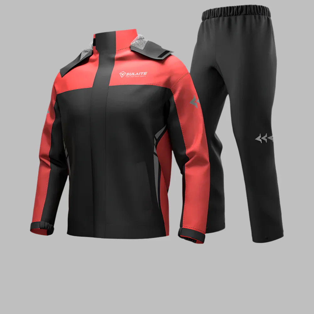 Ultimate Waterproof Motorcycle Rain Gear Set with Jacket and Pants