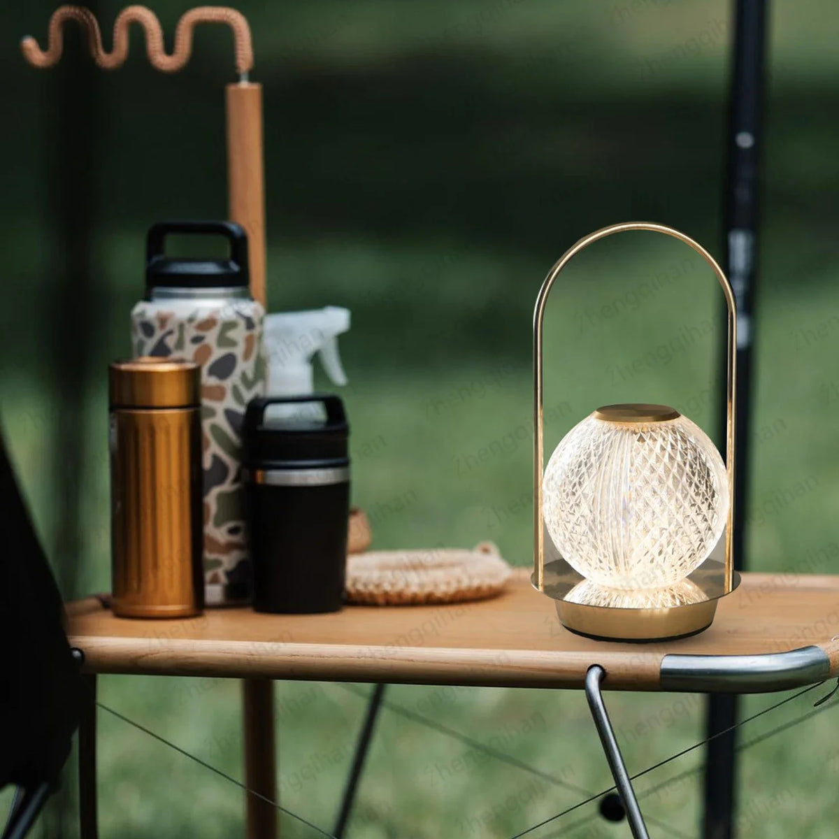 Rechargeable Touch-Control LED Crystal Lamp for Any Space