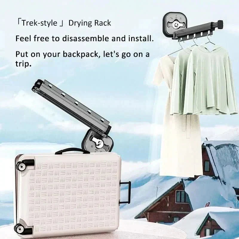 SpaceSaver Wall-Mounted Drying Rack - Compact & Stylish