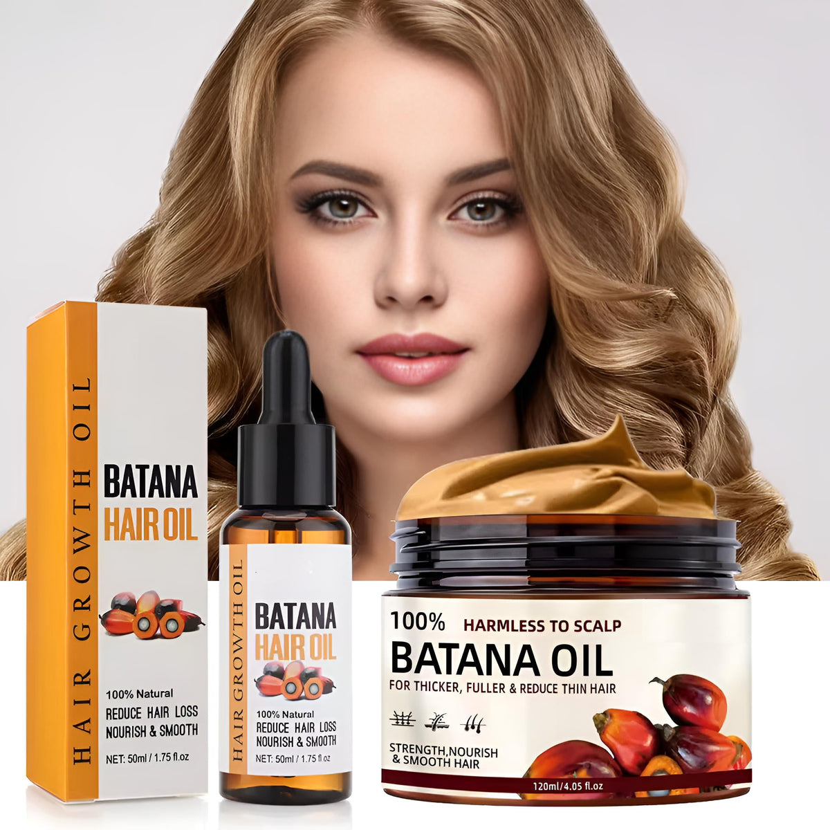 Set of Natural Serums for Stimulating Hair Growth