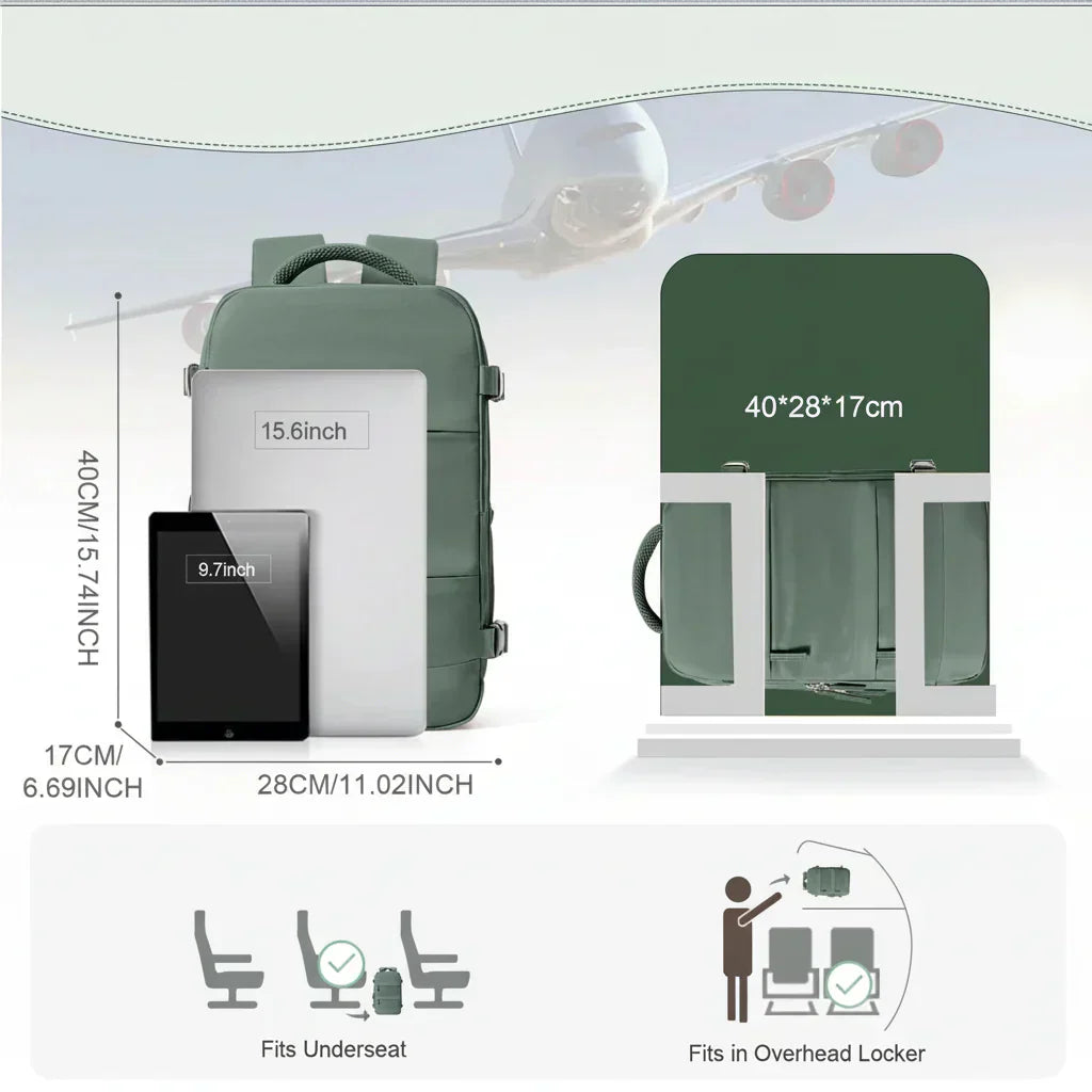 NomadPack Compact Travel Backpack with Laptop Sleeve