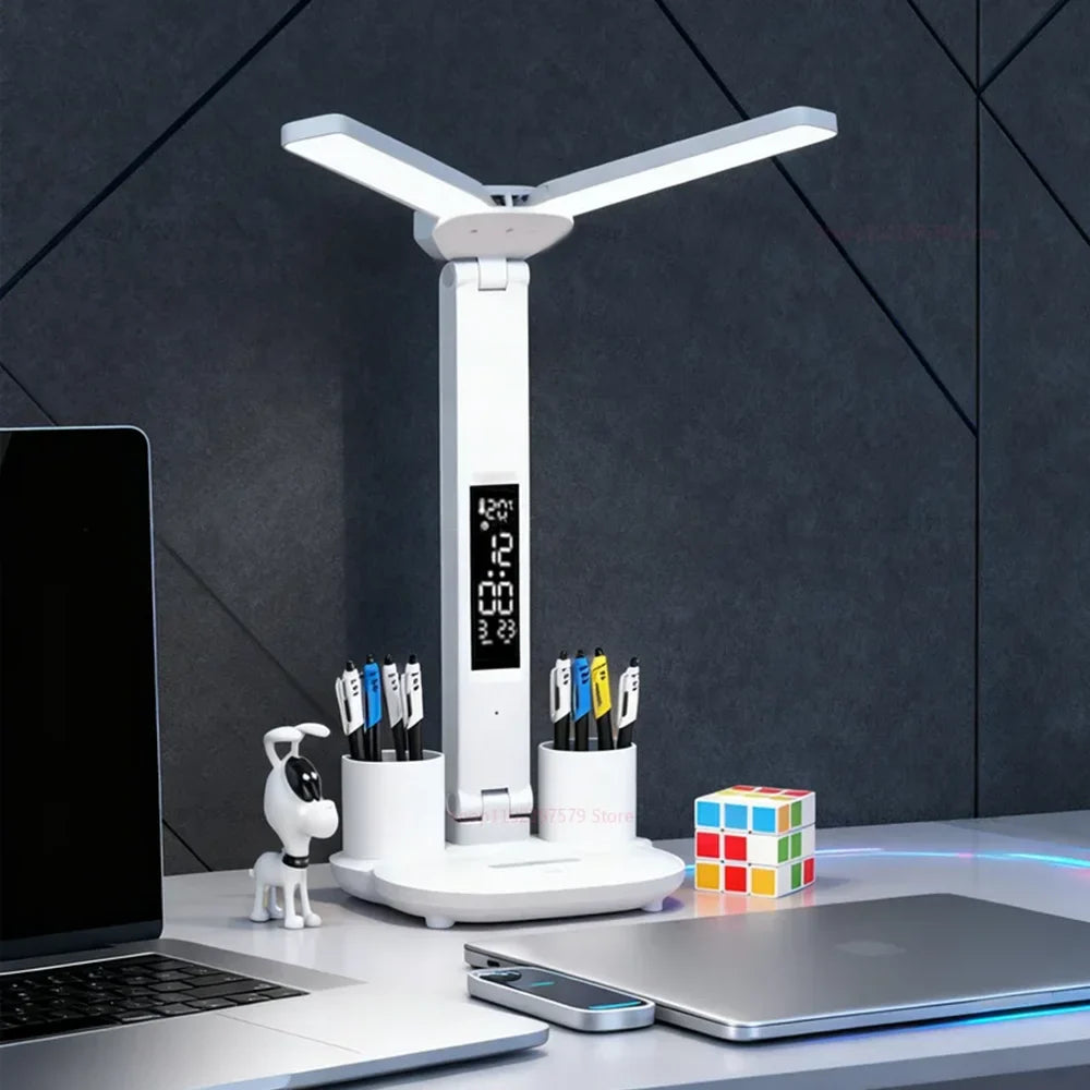 Smart Dual-Head LED Lamp with Eye-Care Technology