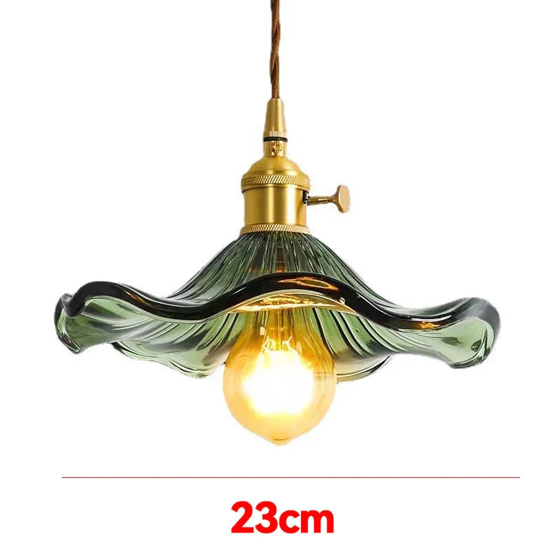 Aurora Glow Pendant Light – Vibrant Glass & Copper Fixture