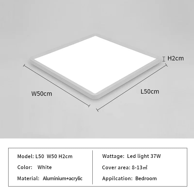 Rectangular Taavita Ceiling Light for the Kitchen